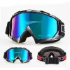 Óculos gxt multi lente óculos de esqui snowmobile óculos de sol uv 400 snowboard óculos à prova vento motocross máscara capacete fora da estrada míope