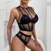 Rcuo sexy pyjama's sexy kanten bodysuit vrouwen erotische lingerie porno bodystocking teddies bodysuits vrouwelijke ondergoed kostuums nachthemd sekskleding 2404101