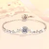 Bracelet Moisanite Certifié Real GRA pour femmes S925 Sterling Silver Diamond Link Bracelets Fine Bijoux pour le mariage de la fête