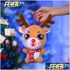 Stuffed Plush Animals 2024 Wholesale Christmas Sitting Elk Large Gift P Toy Doll Childrens Drop Delivery Toys Gifts Oterg