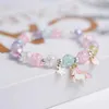 Chain Strawberry Cherry Popcorn Beads Friendship Armband Pumpkin Glaspärlor Girl Halloween Jewelry Accessories Q240401