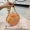 Shell Form Party Clutch Bag Evening Bag Elegant Crossbody Bag for Women Axel Chain Bag Chic Purses and Handbags 240322