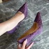 Pumps Luxury Women's High Heels Pumps Shoes 2023 Sexy Black Blue Purple Heeled Dance Party Wedding Office Shoes Ladies Large Size 45