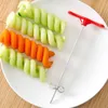 NOUVEAU 2024 Légumes Spirale Couteau Pouteau Carrot CUCUMBER HOPPER Easy Spiral Vis Slicer Cutter Spiralizer Accessoires de cuisine Gadgets