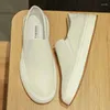 Casual schoenen van hoge kwaliteit merk heren echt leer Zachte zolen Comfortabele loafers Antislip buiten plat Gratis levering