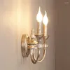 Lampa ścienna retro salon dekoracyjne lampy wiejskie żelazne lampy proste sypialnia nocna studia Kreatywne korytarz domowy światło