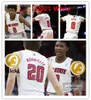 2024 نهائي أربعة NC State Wolfpack Basketball Jersey 44 David Thompson 4 Spud Webb 24 Ernest Ross 21 Ebenezer Dowuona NC State Jerseed