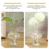 Vasos pequeno vaso de vidro cogumelo terrário decorações para casa ornamentos decorativos