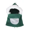 Vêtements pour chiens Vêtements d'oiseaux de Noël Vêtements doux pour la peau Costume à capuche mignon pour Lovebird Cockatiel Cosplay vert