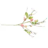 Dekorativa blommor påskägg party ornament hem dekor falska grenar plockar kvist konstgjord bukett