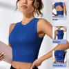 Chemises actives chemise de sport femmes été Fitness haut court coupe intégrée Yoga Pilates vêtements de sport entraînement entraînement hauts de sport vêtements de sport