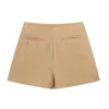 Damesshorts Dames Zomer Casual onregelmatige rok Ontwerp Stijlvol Hoge taille met verborgen ritssluiting voor woon-werkverkeer