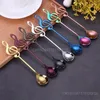 Spoons 1/2PCS Sugar Spoon 304 Material Note Special Gift Kitchen Bar Supplies Mixing Durable Mug Teaspoon