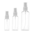 Vorratsflaschen 20 Stück 10 ml 30 ml 50 ml 60 ml 100 ml transparentes leeres Glas Kunststoffspray Mini nachfüllbare Kosmetikbehälter