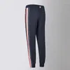 Pantalons pour hommes pantalons de survêtement hommes femmes rayé coton décontracté pantalons de sport survêtement bas de haute qualité hommes jogger piste mâle