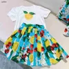 Fashion Girls Robes Style Stryment Design Childpress Dress Baby Jirt Taille 90-160 cm Kids Designer Vêtements plusieurs styles Robe princesse 24MA