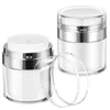 Storage Bottles 2 Pcs Press Cream Jar Multipurpose Pump Bottle Cosmetics Face Moisturizer With Lotion Airless Pp Travel