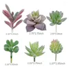 Flores Decorativas Juego de 16 Suculentas Artificiales Mini Plantas Falsas Bonsái de Escritorio Arreglo Floral de Boda autoensamblado de Imitación