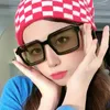 サングラスファッション女性四角い韓国スタイルの女の子のための屋外UV保護メガネサングラス