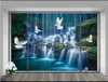 Wallpapers Custom Po 3d Murals Wallpaper For Walls Landscape Waterfall Forest Painting TV Background Wall Papers