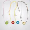 Collares colgantes Retro Dibujo Cuerda Collar de flores grandes Mujer Hip-hop Viento frío Suéter largo Cadena de clavícula Accesorios para el cuello