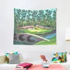 Tapestries 12th Hole At Augusta National Golden Bell Tapestry Bathroom Decor Outdoor Decoration Carpet Wall