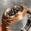 Wristwatches Tandorio CUSN8 Solid Real Bronze Automatic Watch For Men NH35A PT5000 Movement 20BAR Diving Leather Strap Sapphire Crystal 40mm