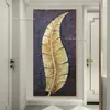 Big Golden Leaves Oil Painting Abstract Canvas Art Mural Living Room Bedroom Home Decor 100% Hand Painted Modern Wall Art