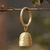 Décoration de cloche en métal, fournitures de fête, pendentif en cuivre pur, porte en laiton, bricolage artisanal, porte-clés pour petit chien, cloches d'ornement