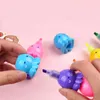 Kawaii Söt bläckfiskar Högljusare mejslingsmarkör pennor pastellfärger för barn barn barn xmas födelsedag kreativa presenter 240320