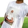 22SS Box Letter Rick Rubin Tee Meditação Impresso Verão Simples Cor Sólida Manga Curta Moda Casual Respirável Homens Mulheres Coupl5152164