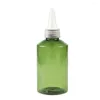 Garrafas de armazenamento 10pcs Vazio Spun Verde Escuro Tampa de Garrafa Luz Evitando Embalagem Preto Branco Tubo de Bocal Transparente 50ml 100ml 150ml 200ml