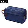 Cosmetic Bags Casual Solid Color Cosmetics Makeup Travel Luggage Small Bag Handbag Men And Women