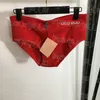 Letras femininas cuecas marrom vermelho marinho boxers designer de luxo moda lingerie bottomings