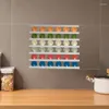 Kitchen Storage Coffee Pod Holder 12pcs Cabinet Wall Rack For Horizontally Mountable Accessories