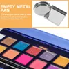 Opslagflessen 30 stuks aluminium plaat oogschaduw DIY lege pan make-up palet accessoire metaal vierkant klein voor