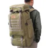 Sacs 60L Grand sac militaire toile sac à dos sacs tactiques camping randonnée Rucksack Army Mochila Tactica Travel MOLLE MEN MEN Sacs d'extérieur