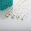 Kettingen Anujewel 1CT 3CT 5CT D kleur moissaniet diamant topkwaliteit 18K vergulde hangende ketting fijne sieraden geschenken groothandel