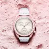 Relojes mecánicos unisex Cronógrafo biocerámico Reloj lunar Totalmente funcional Hora mundial Todas las manecillas operativas Serie Mercurio Sol Plutón Esfera