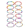 Bohemian letter bracelet Teens Kids Children Colorful Positive Energy Letters Courage Words Candy Color Beaded Bracelet DIY Jewellery