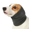 Hundkläder husdjur bad bekväm justerbar ångest lättnad öronmuff för hundar buller avbryta skötta toppklassad varm pannbandslöst design