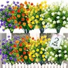 Decorative Flowers Artificial Plastic Plants Hanging Outside Window Box Shrubs Fake Bulk For Wedding Party Home Garden Decoration