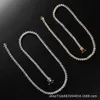 Hip hop single piece three claw tennis single row chain Tennis chain 3mm/4mm Full Diamond Mosonite