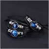 Charm Armbänder BK Preis Twee Constellation Luminous Charm Armband Männer Frauen Sternzeichen Seil Kette Armbänder Unisex Schmuck Bang Dh2Dx