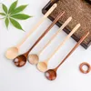 Spoons Japanese Creative Cooking Wooden Spoon Extended 33 Round Mouth Household Kitchenware Whisk Stirring