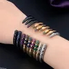 Bangles New Fashion Lovers Luxury Bracelets Bangles Colorful Cubic Zirconia Golden Woman's Bracelets wedding banquet hand Jewelry Gifts