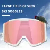 Gogle Uv400 Antifog podwójne warstwy gogle narciarskie duże soczewki Maski narciarskie Szklanki narciarskie śnieżne snowboard luster