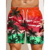Pantalon de plage en vrac Pantalons de surf de plage Summer Smoke Pattern Trendy Mens Shorts