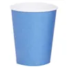 Paignes jetables Paies 40 PCS Papier 9Oz Couleurs unis à unis de la fête d'anniversaire Catering (20 bleu 20 rose)