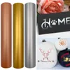 Adesivos de janela Gold HTV Transferência de calor VinylRoll PU para silhueta fácil de cortar camisetas